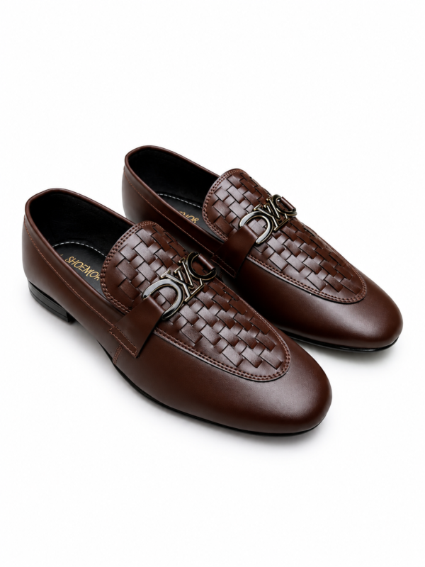 SHOEMOR BRAIDED-736-BROWN